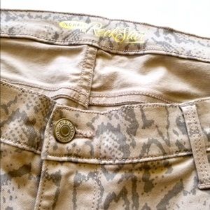 Old Navy Python Print Rock Star Jeans